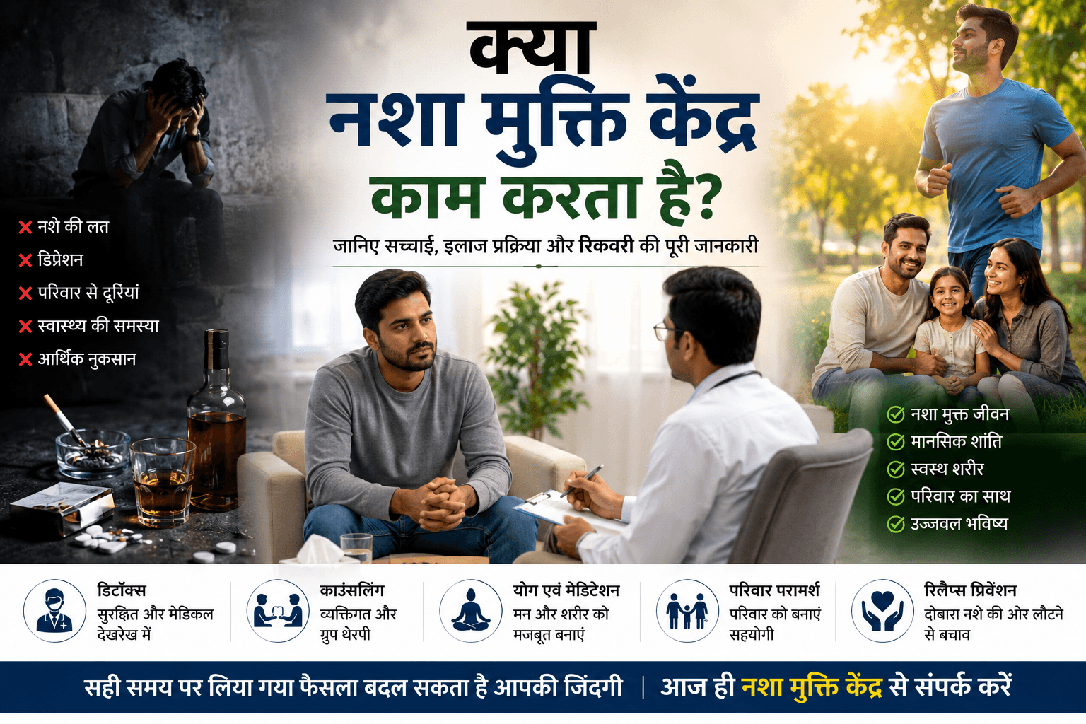 क्या नशा मुक्ति केंद्र काम करता है